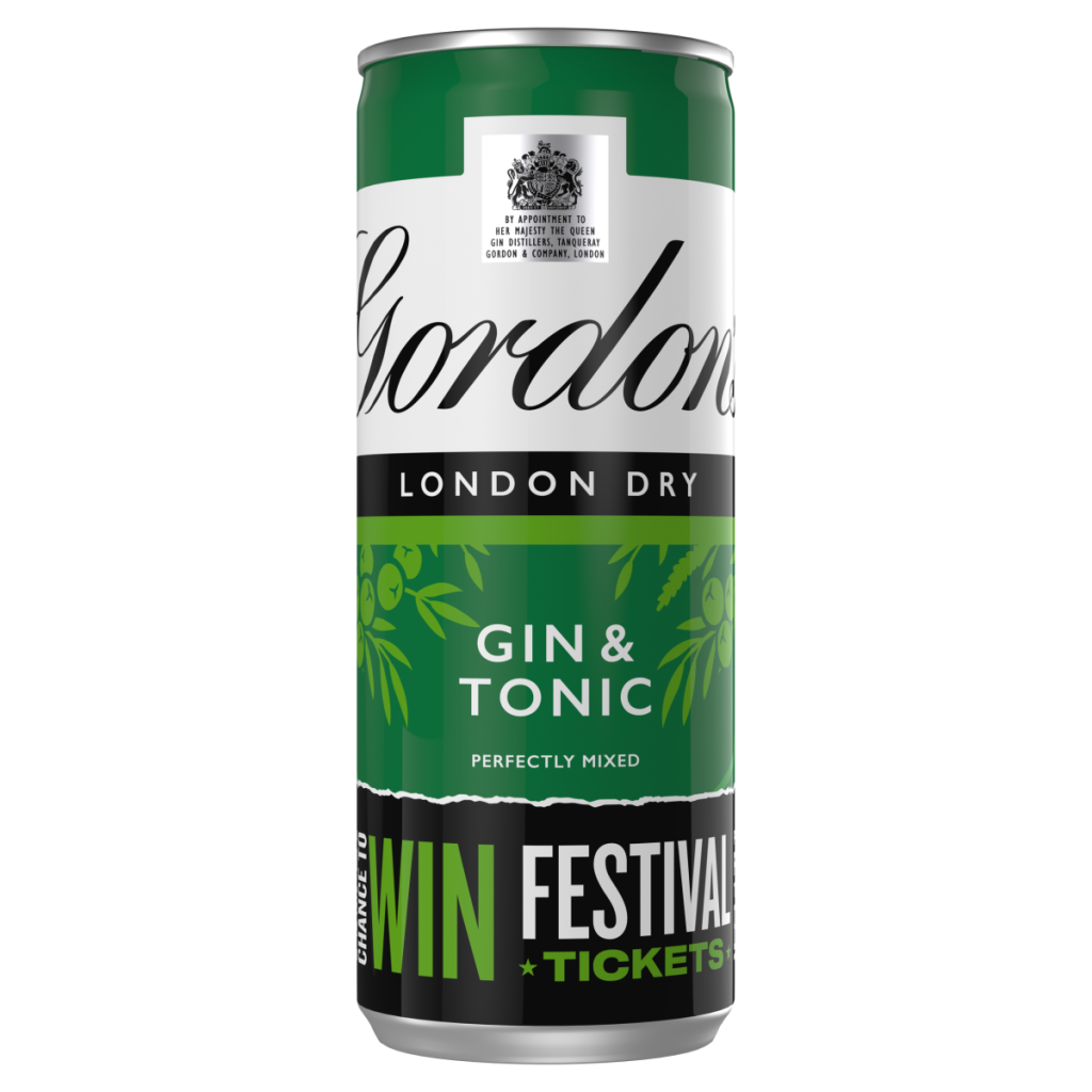 Gordon’s London Dry Gin & Tonic 5% vol 250ml Can