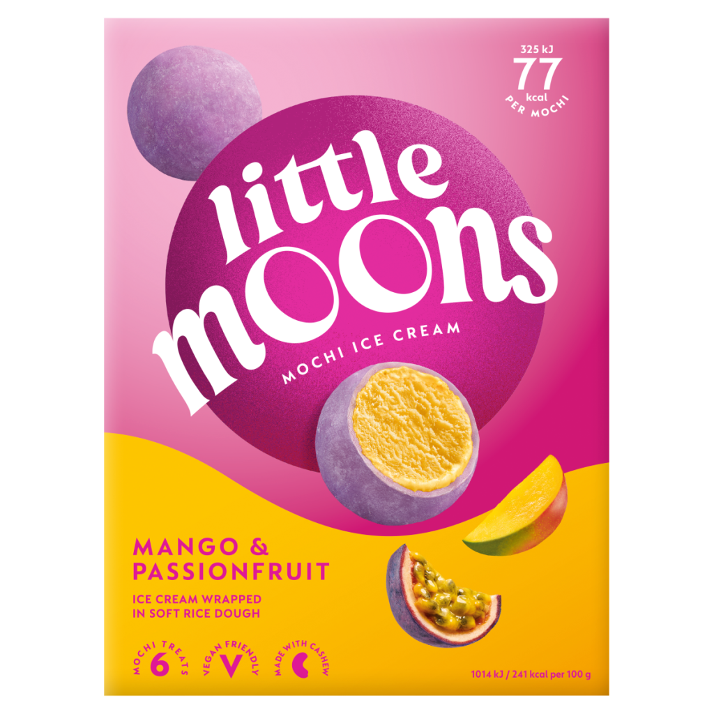 Little Moons Mango & Passionfruit Mochi Ice Cream 6 x 32g (192g)