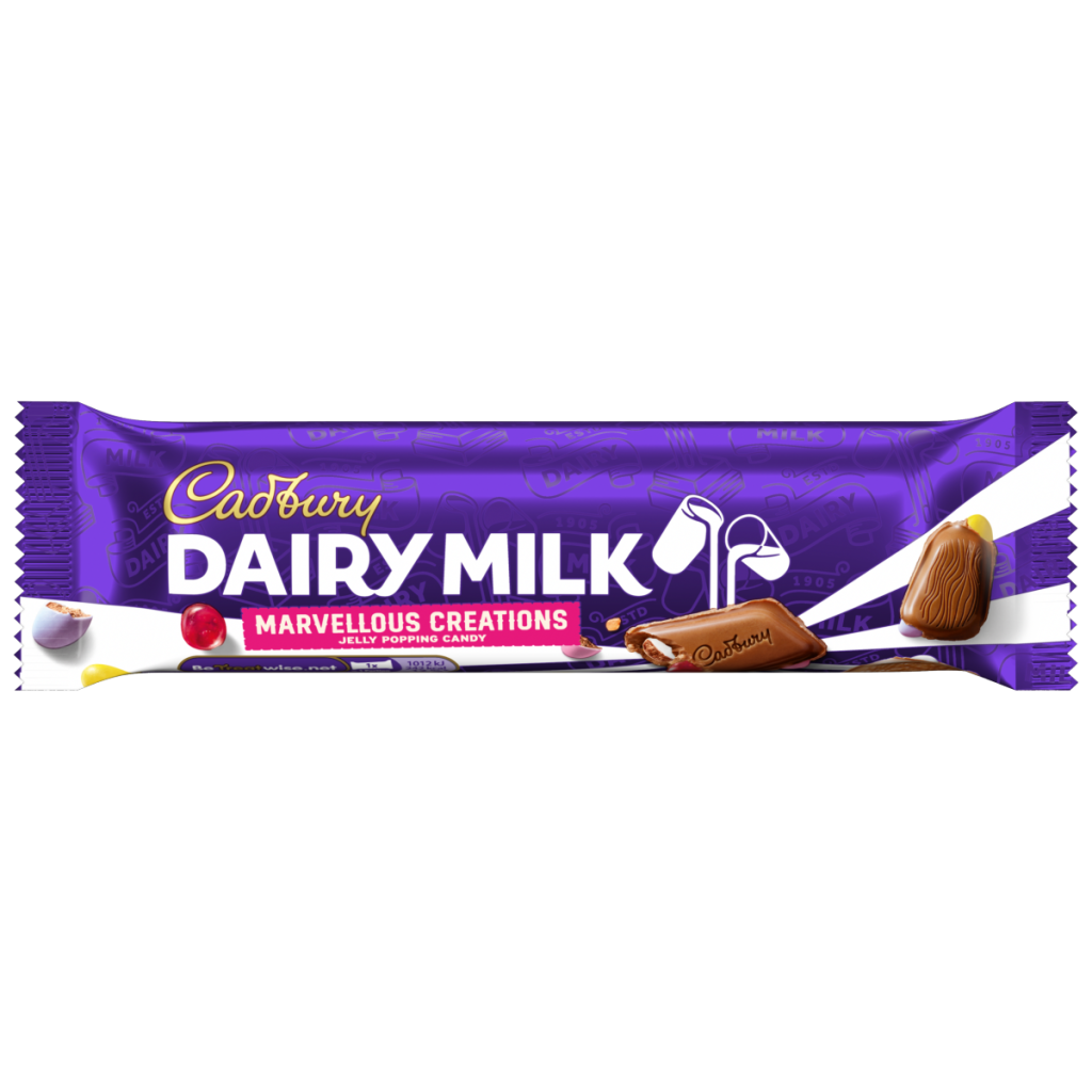 Cadbury Dairy Milk Marvellous Creations Chocolate Bar with Jelly Popping Candy 47 g