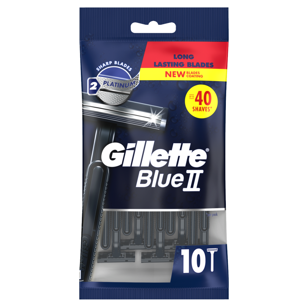 Gillette BlueII Men’s Disposable Razors x10