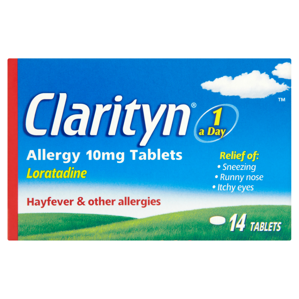 Clarityn Allergy Tablets 10mg Loratadine for Allergy and Hayfever Relief – 14 Tablets