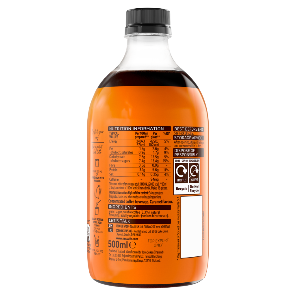 Nescafé Espresso Concentrated Iced Caramel Flavour 500ml