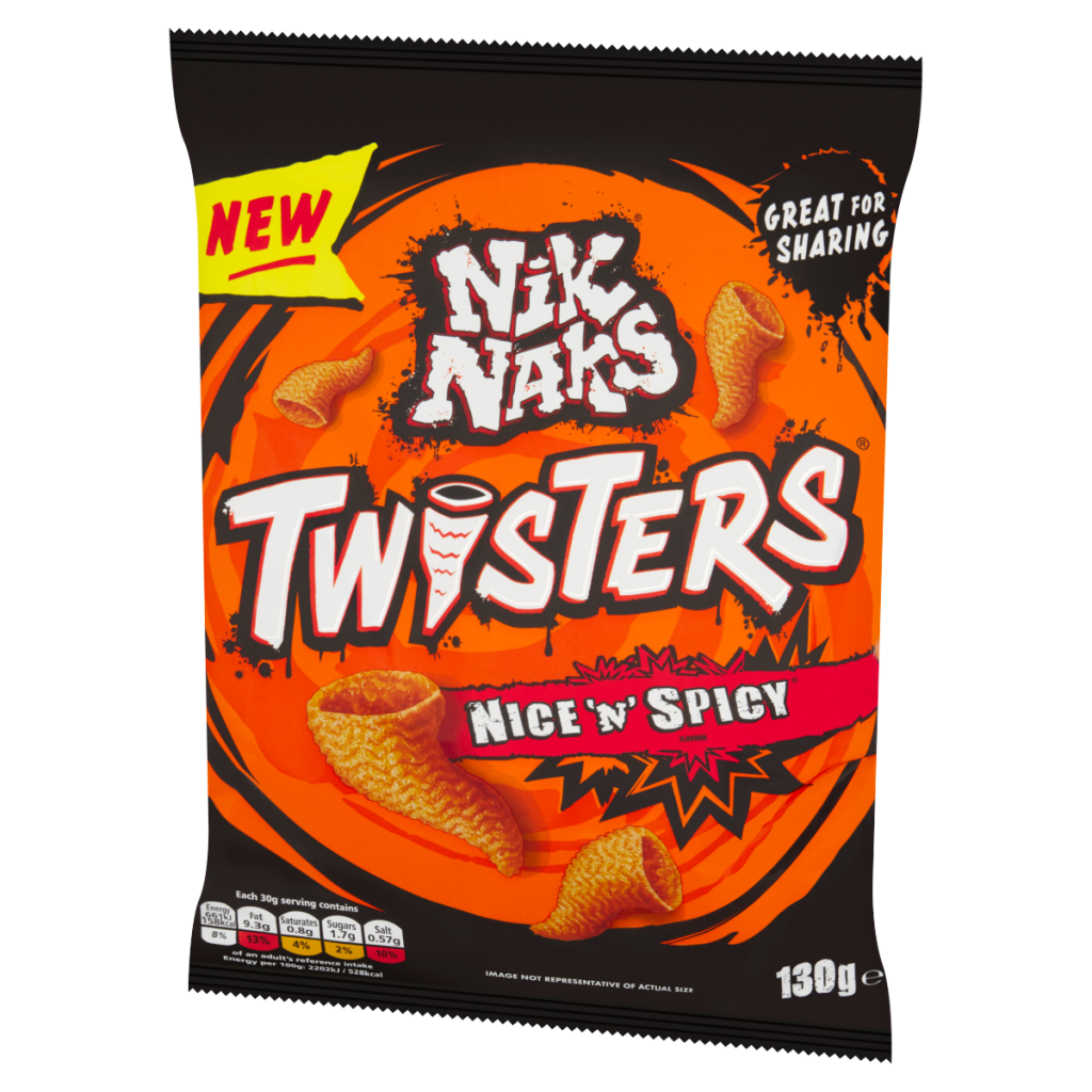 Nik Naks Twisters Nice ‘N’ Spicy 130g