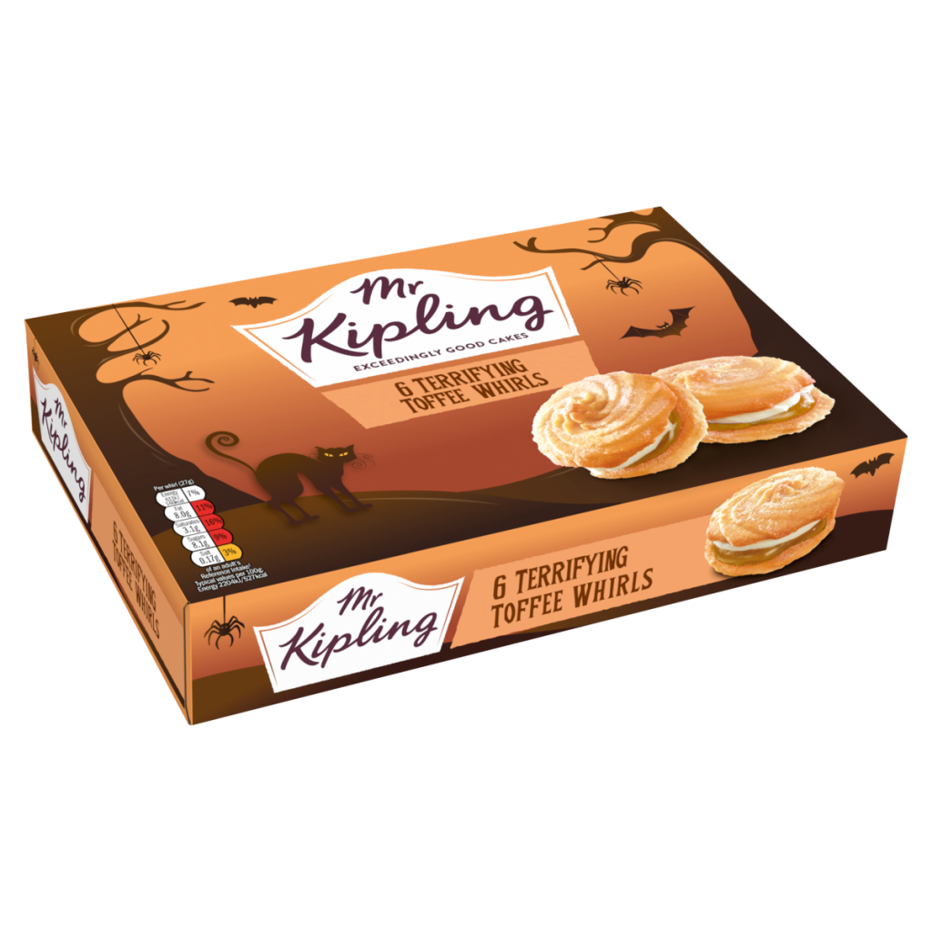 Mr Kipling 6 Terrifying Toffee Whirls