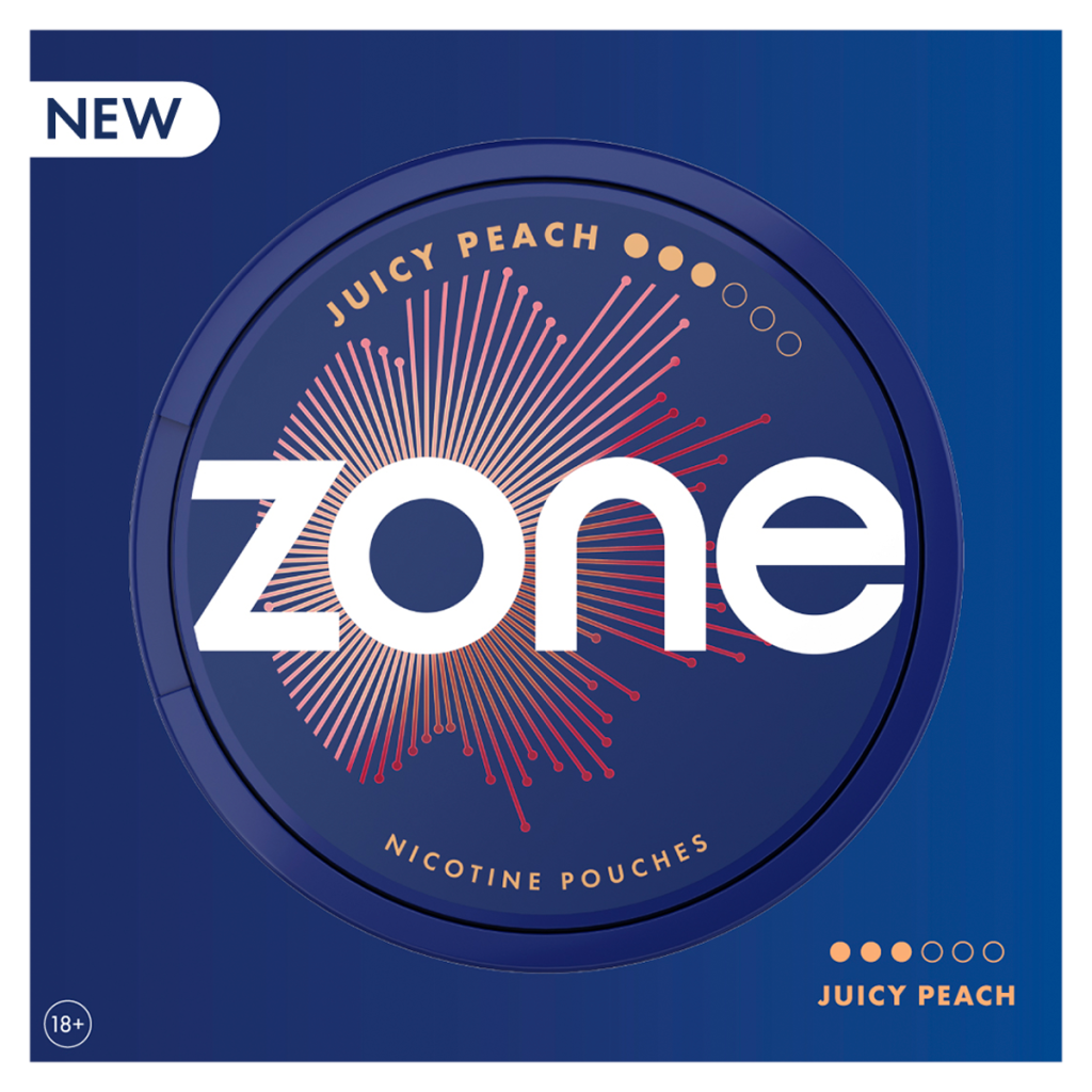 Zone Juicy Peach Nicotine Pouches 10mg