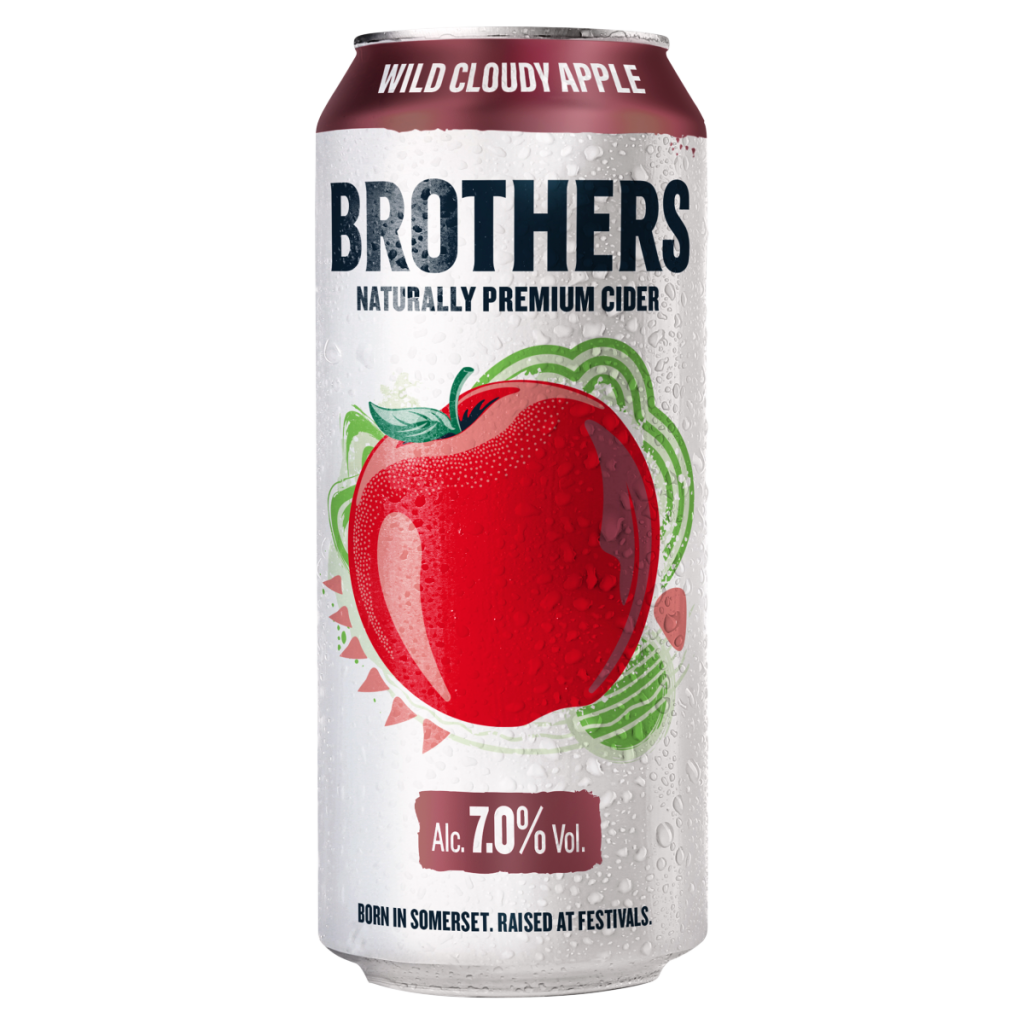 Brothers Wild Cloudy Apple Naturally Premium Cider 500ml