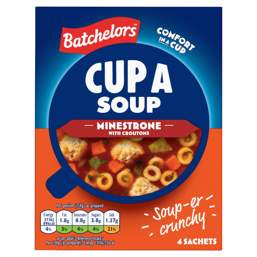 Batchelors Cup a Soup 4 Minestrone with Croutons Sachets 94g