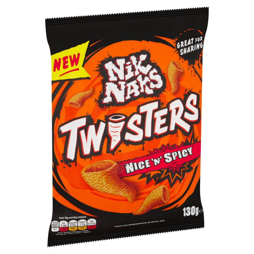 Nik Naks Twisters Nice ‘N’ Spicy 130g