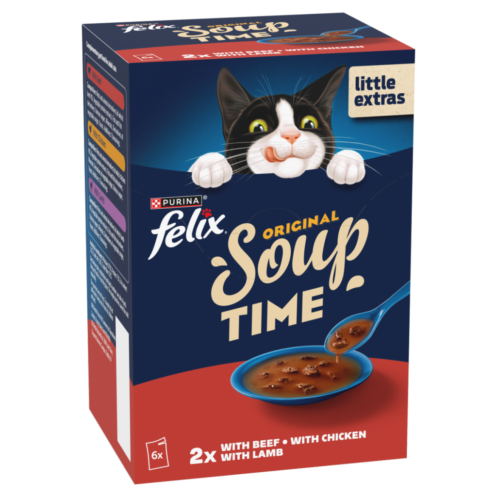 FELIX Soup Time Farm Selection Wet Cat Food 6x48g