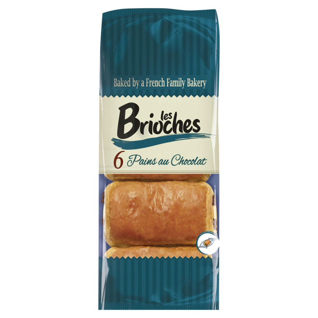 Les Brioches 6 Pains au Chocolat 6 x 45g (270g)