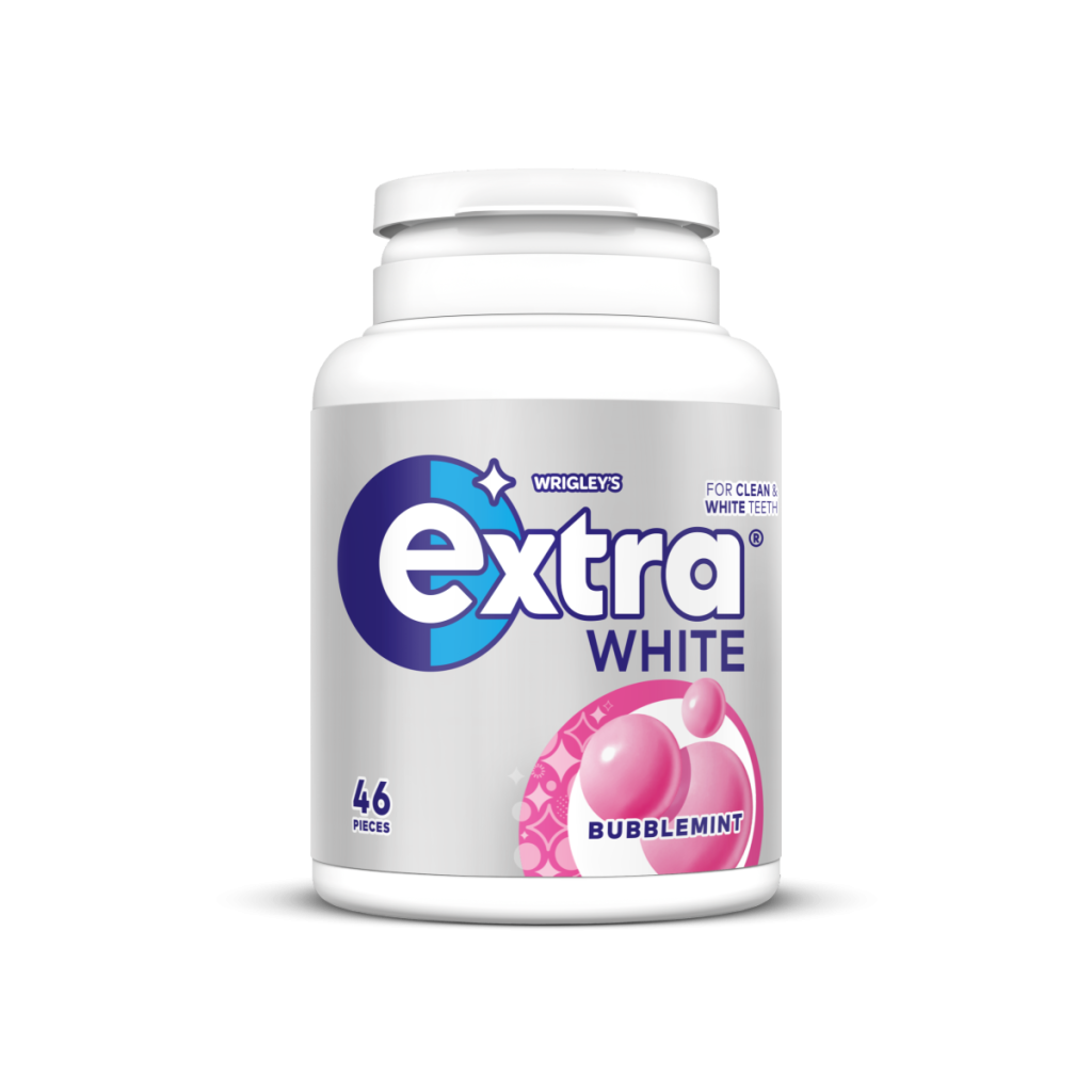 Extra White Bubblemint Sugar Free Chewing Gum x46 Pieces