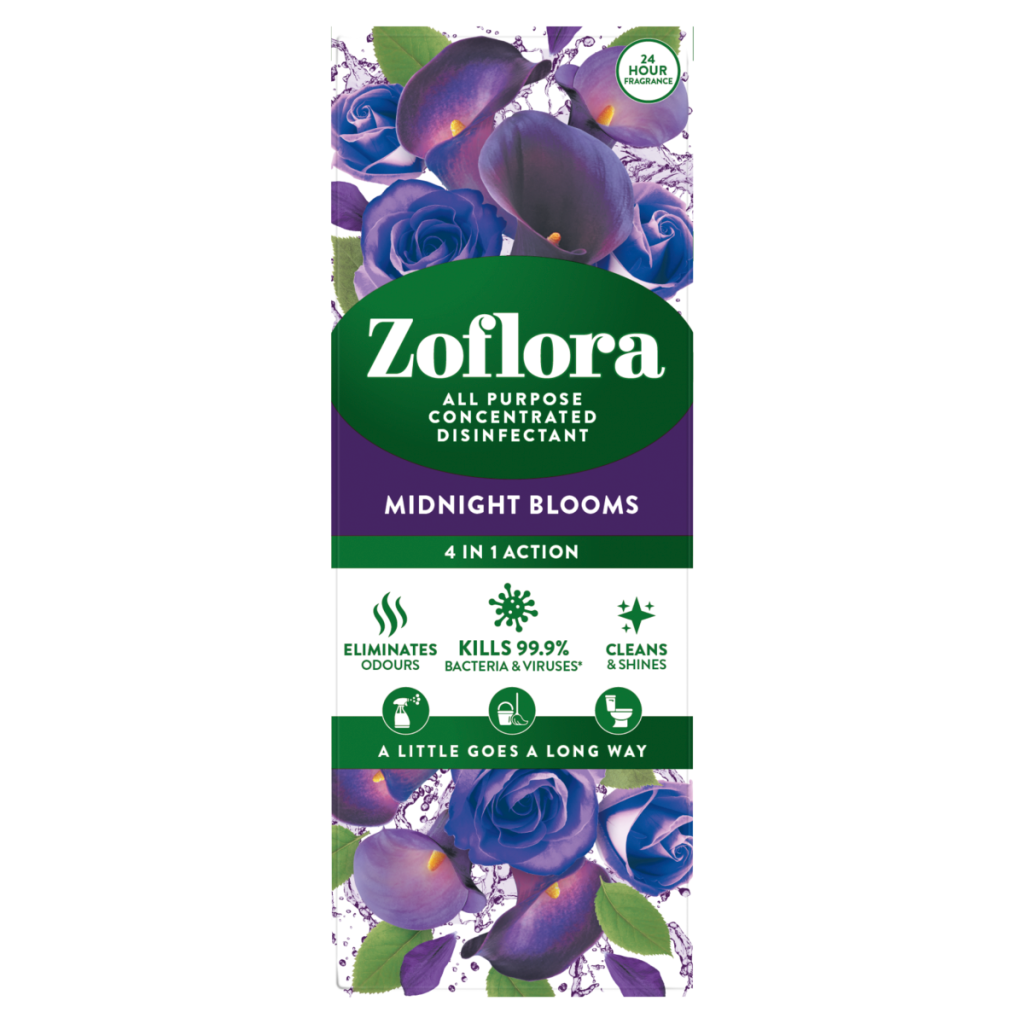 Zoflora 4 in 1 Action All Purpose Concentrated Disinfectant Midnight Blooms 120ml