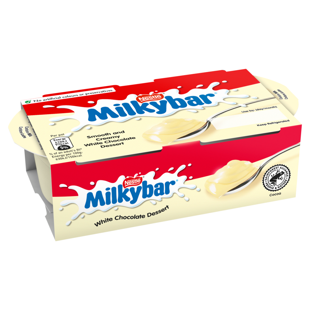 Milkybar Smooth and Creamy White Chocolate Dessert 2 x 65g (130g)