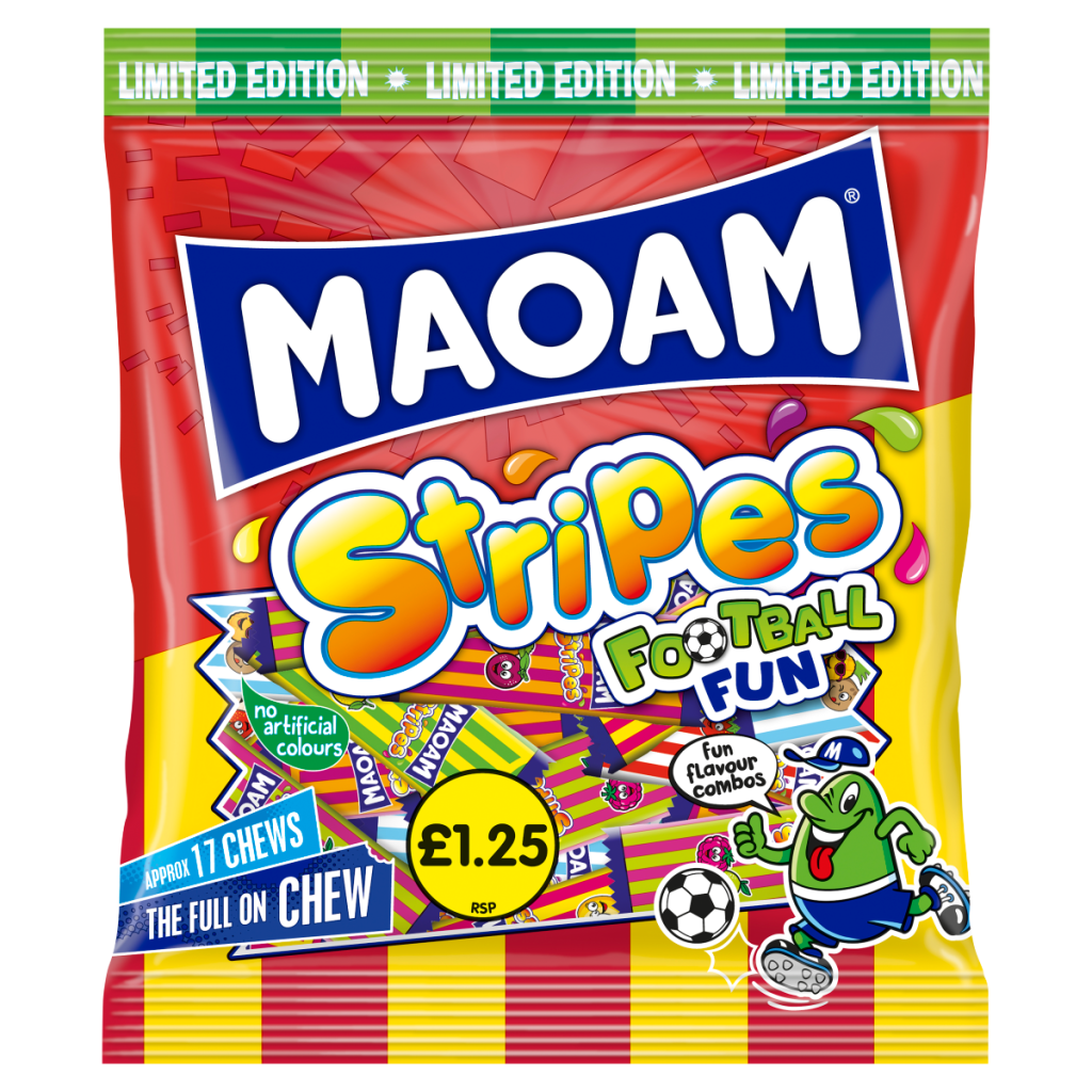 MAOAM Limited Edition Football Fun Stripes 140g
