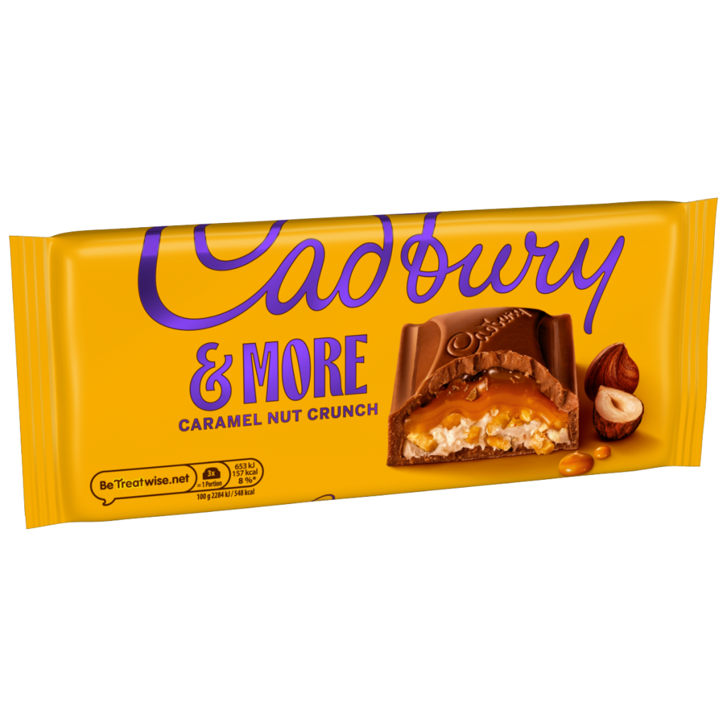 Cadbury &More Caramel Nut Crunch Chocolate Bar 200 g