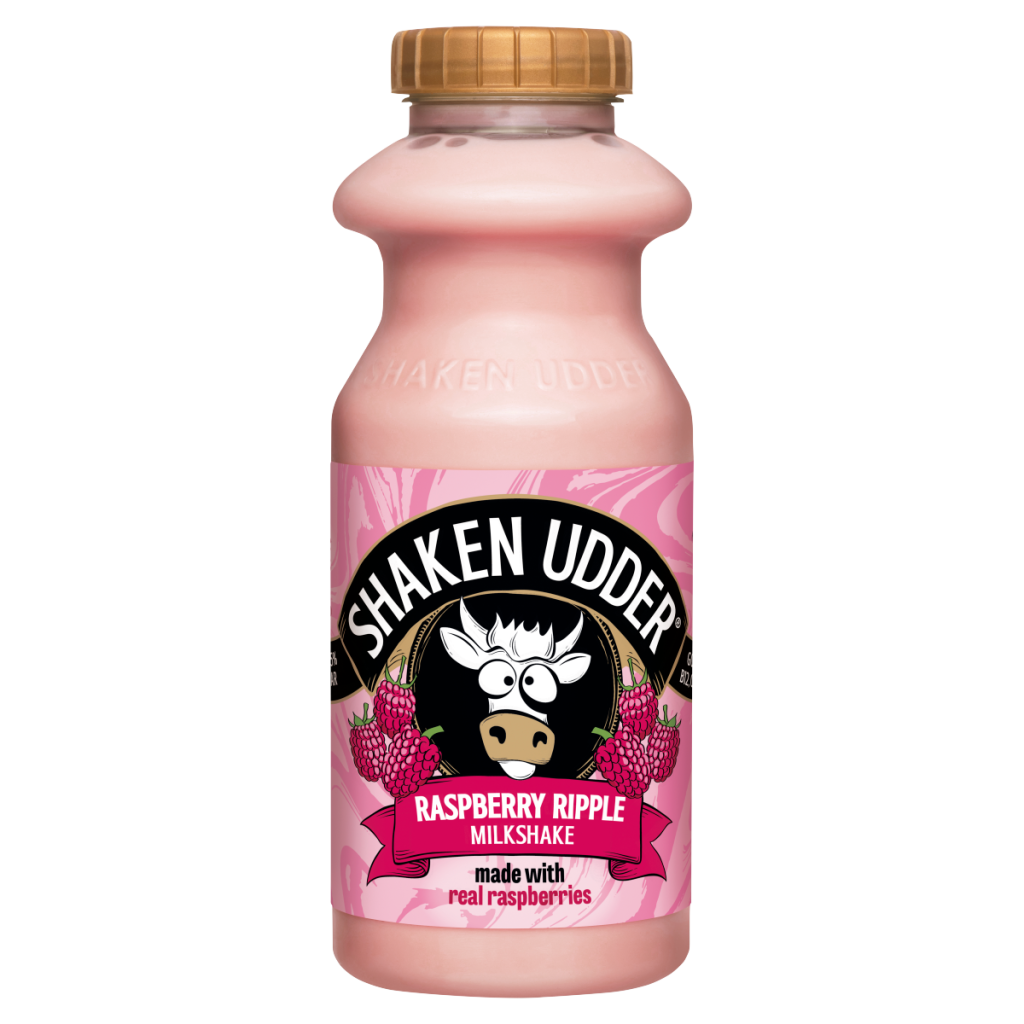Shaken Udder Raspberry Ripple Milkshake 330ml