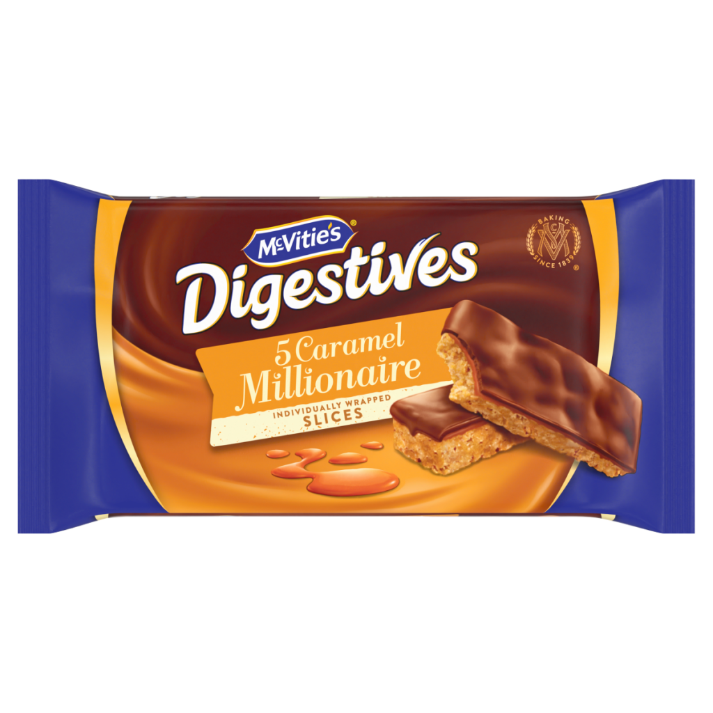 McVitie’s Digestives 5 Caramel Millionaire Slices 109.9g