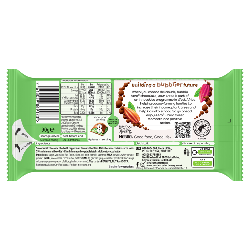 Aero Peppermint Chocolate 90g