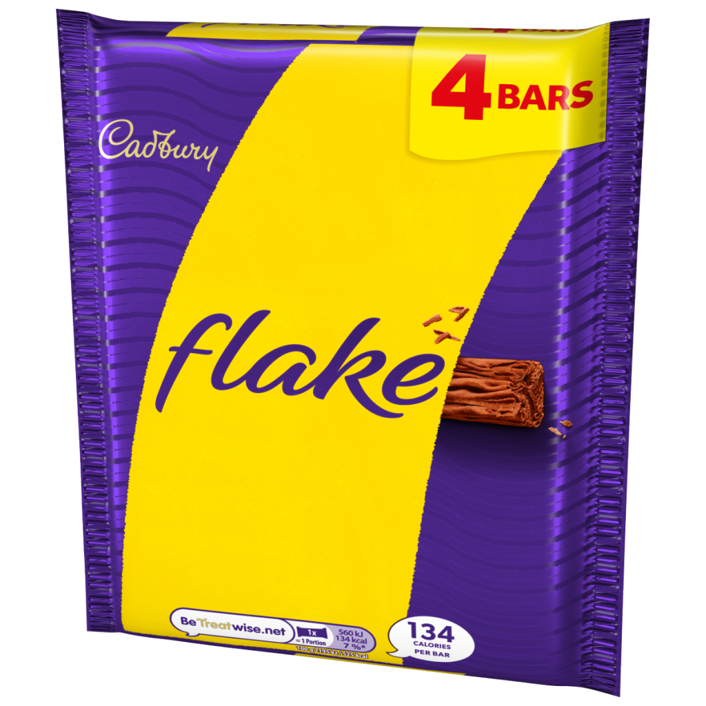 Cadbury Flake Chocolate Bar 4 Pack Multipack (4×25.5g) 102 g