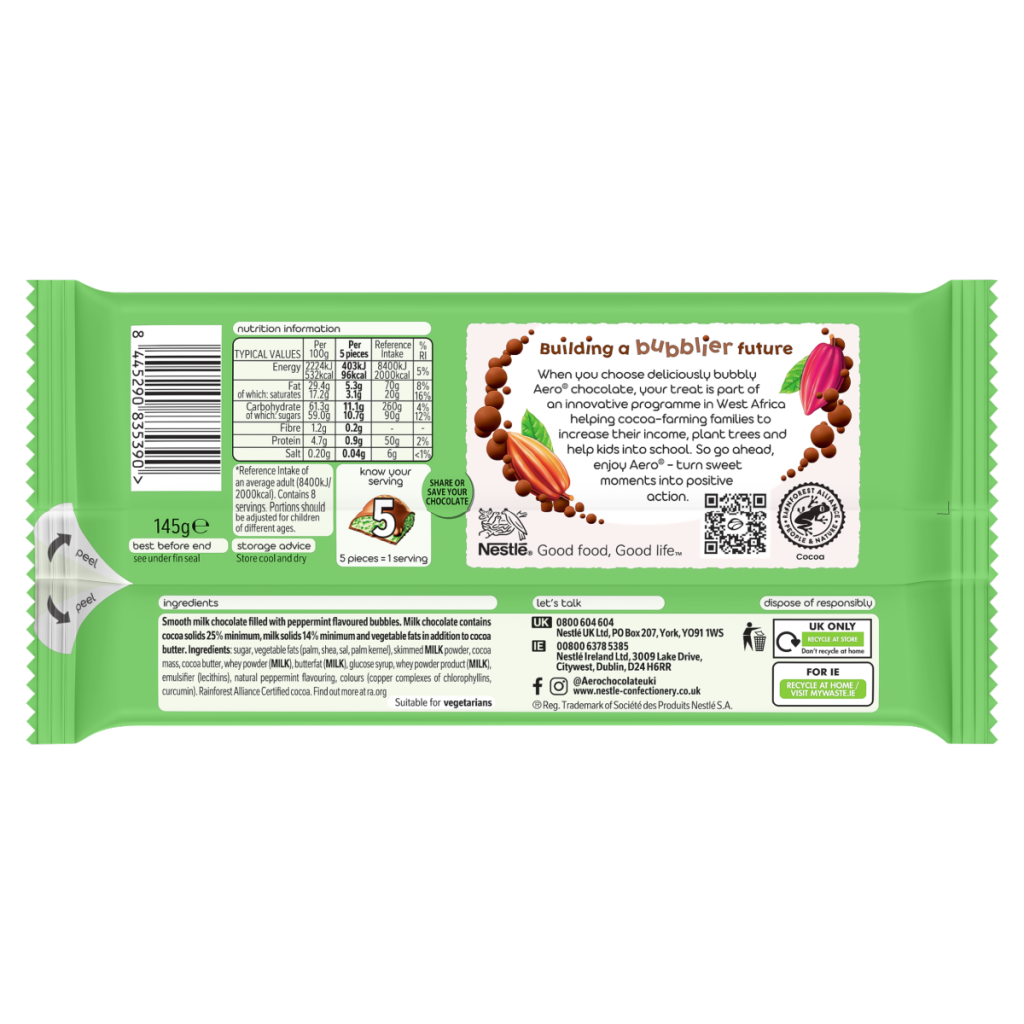 Aero Peppermint Chocolate 145g