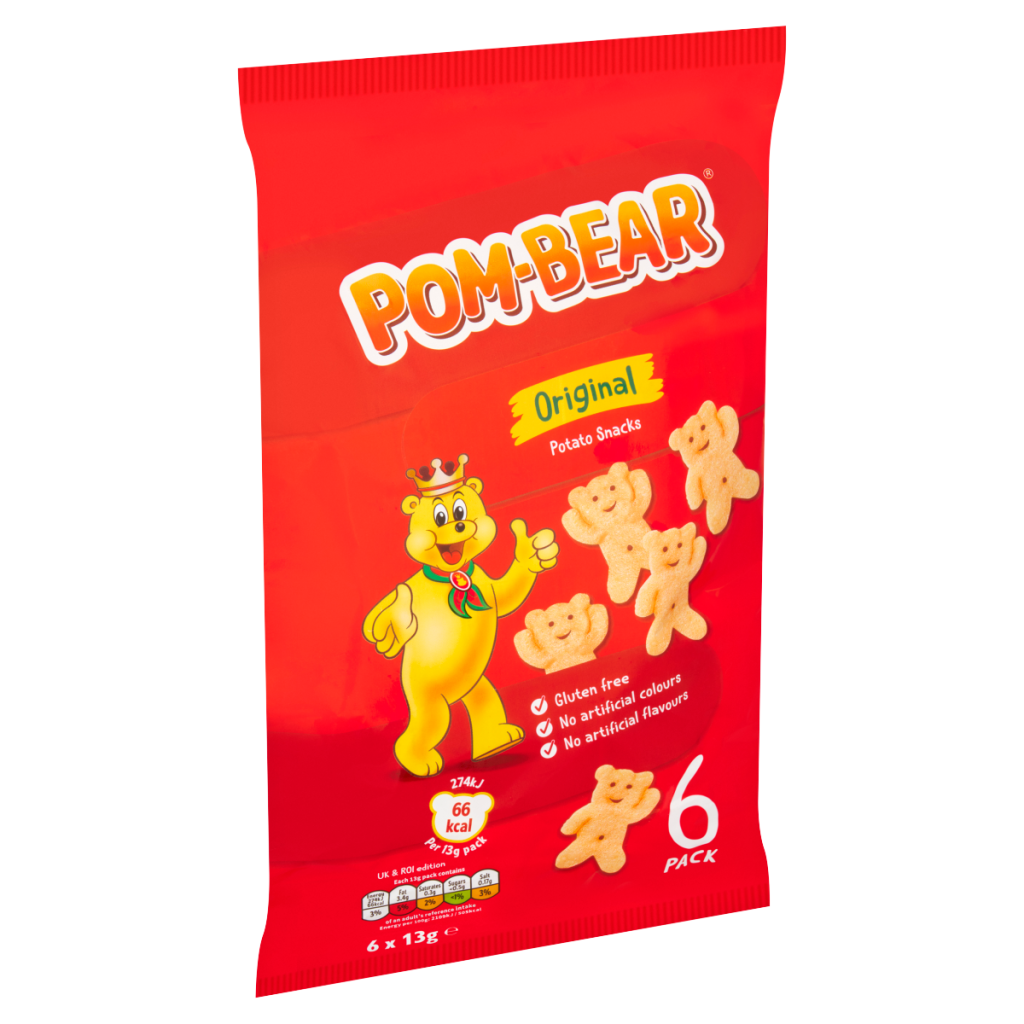 Pom-Bear Original Potato Snacks 6 x 13g