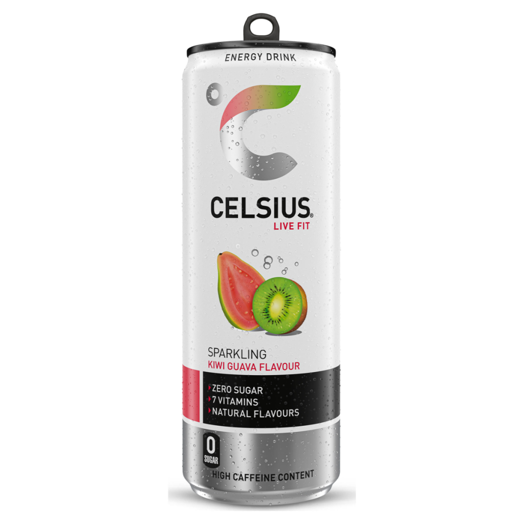 Celsius Energy Drink, Sparkling Kiwi Guava 355ml