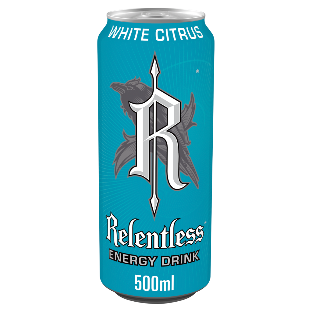 Relentless White Citrus Energy Drink 500ml Can