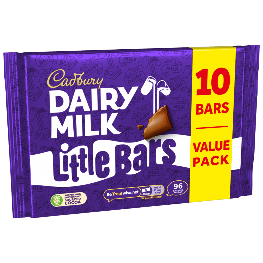 Cadbury Dairy Milk Little Bar Chocolate Bar 10 Pack Multipack 180 g
