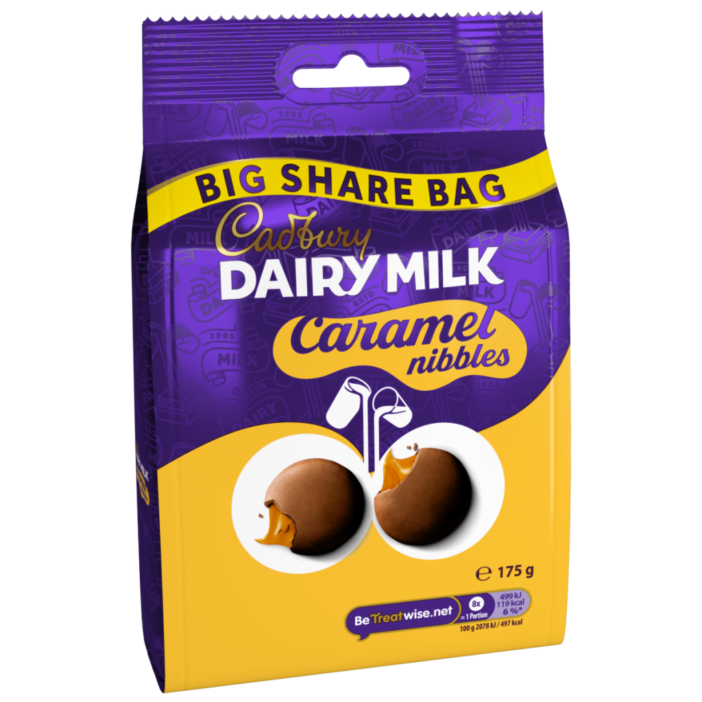 Cadbury Dairy Milk Caramel Nibbles Chocolate Sharing Bag 175 g