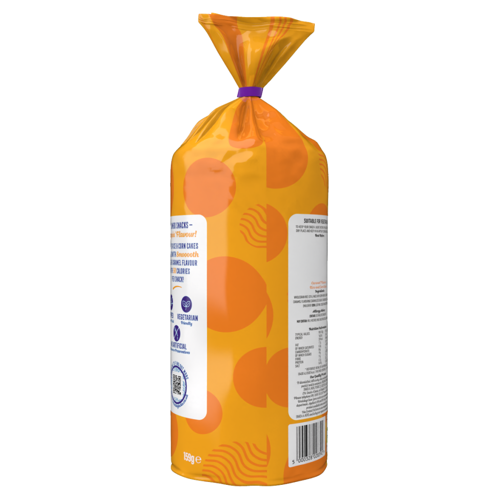 Snack a Jacks Jumbo Caramel Sharing Rice Cake Crisps 159g