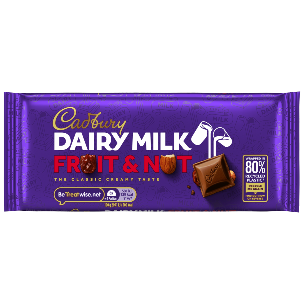 Cadbury Dairy Milk Fruit and Nut Chocolate Bar 110 g