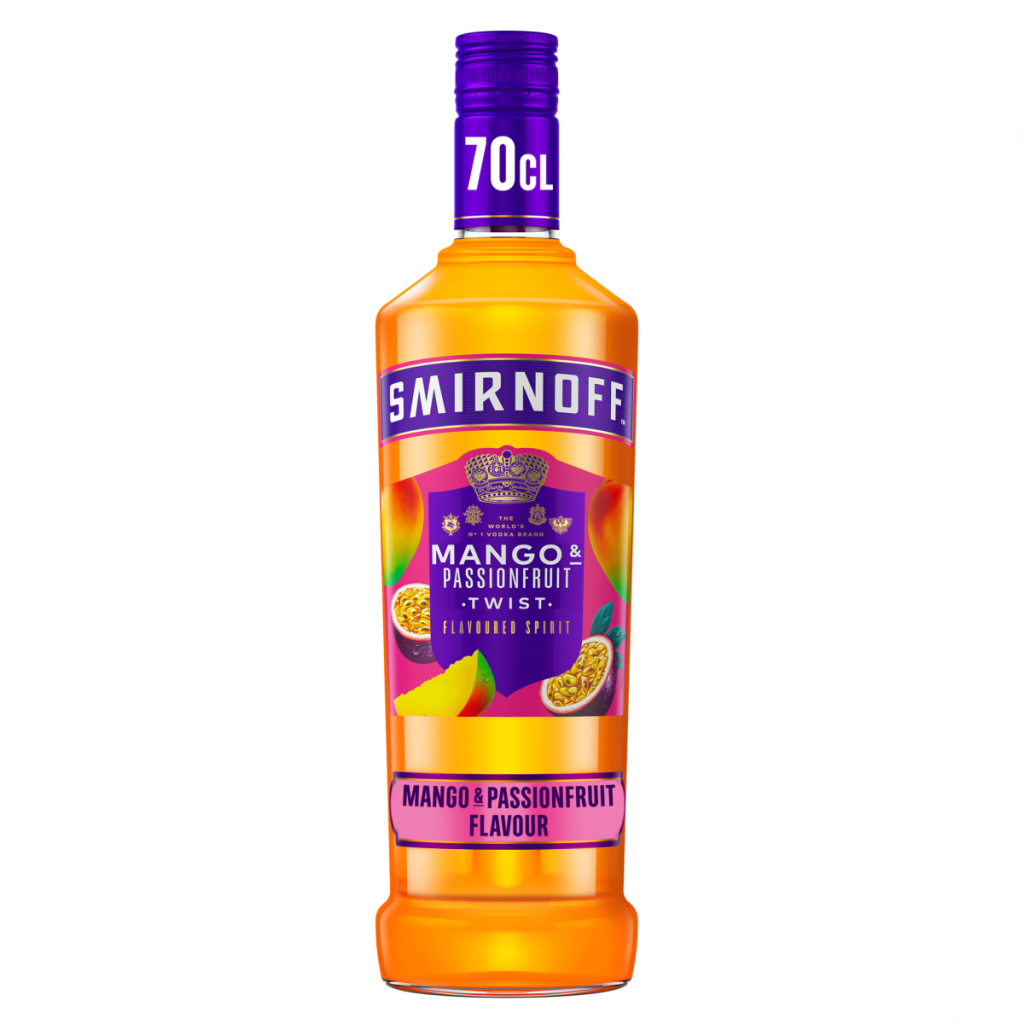 Smirnoff Mango & Passionfruit Twist Flavoured Spirit Drink 35% vol 70cl