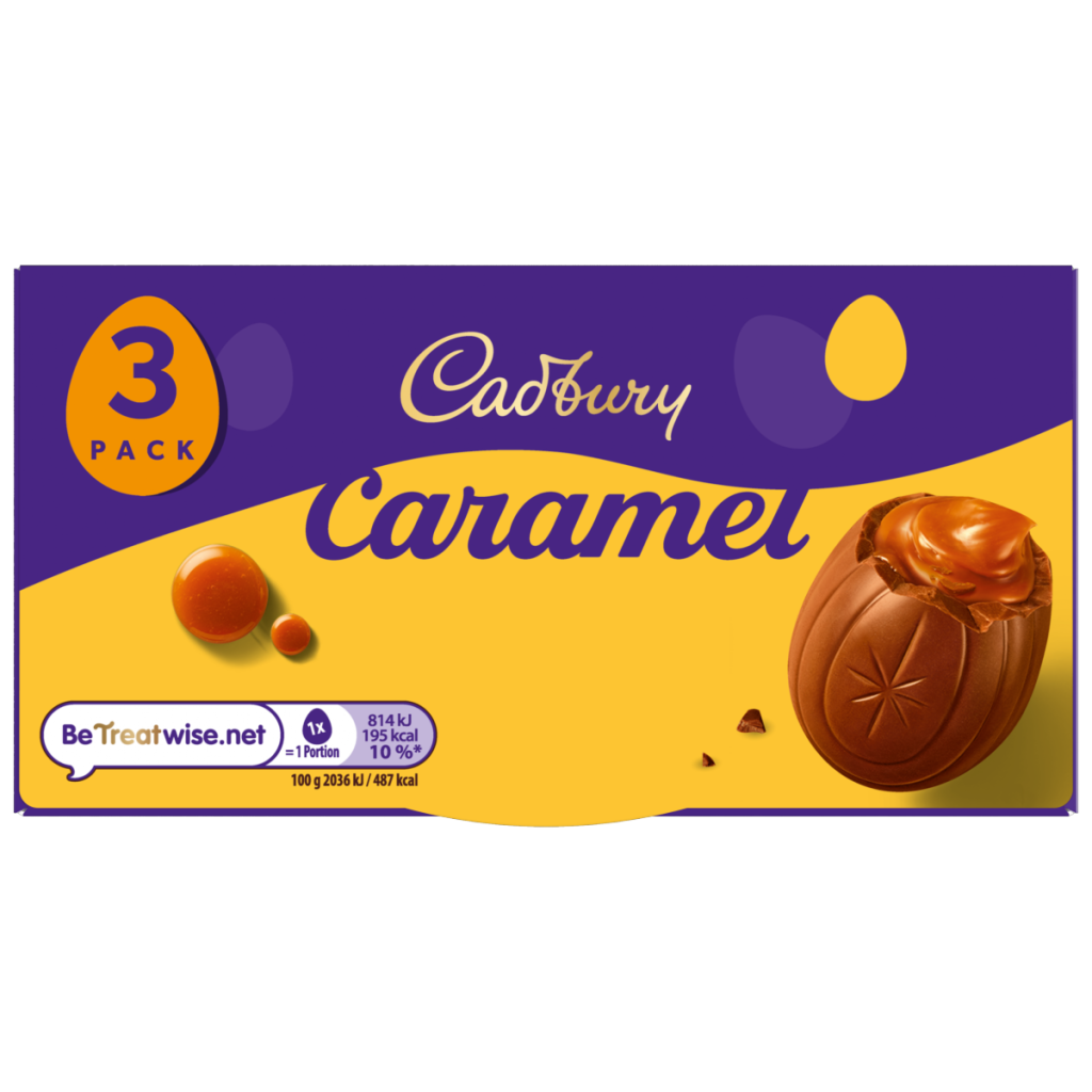 Cadbury Caramel Eggs 3 Pack Multipack 120g (3 x 40g)