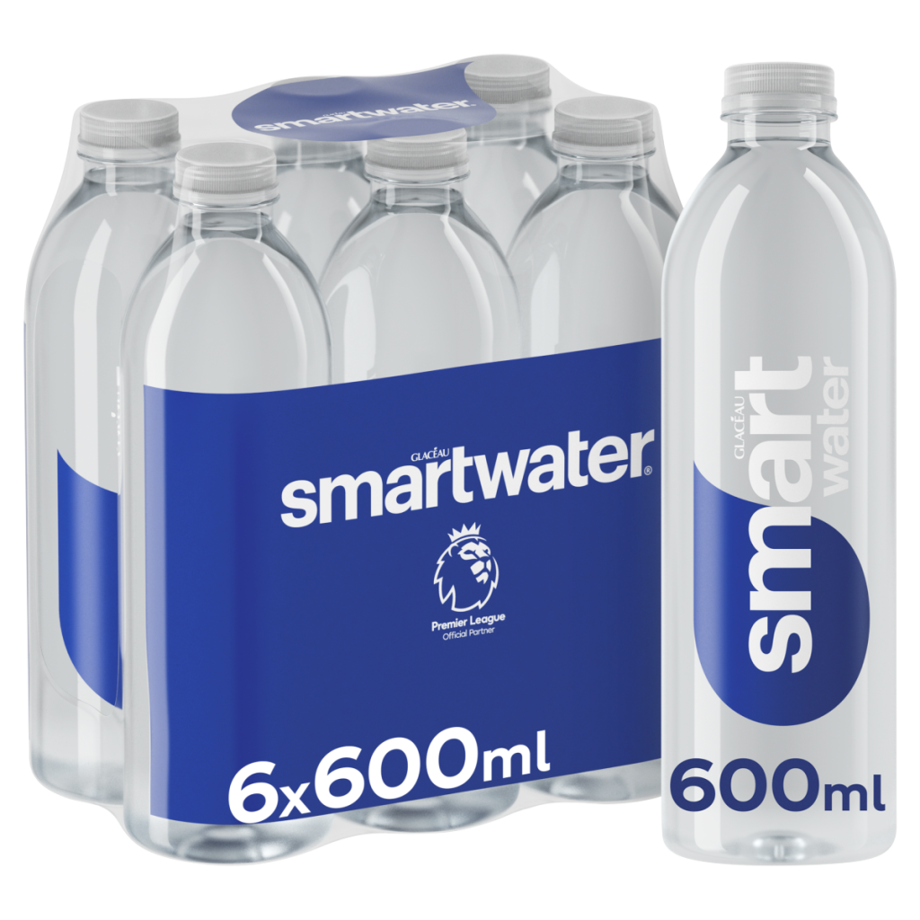 Glaceau Smartwater Still Water 6 x 600ml Bottles
