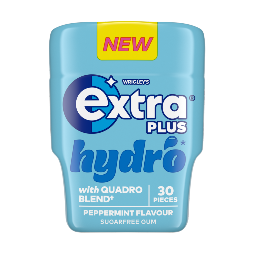 Extra Plus Hydro Sugarfree Chewing Gum Bottle 30 Pieces