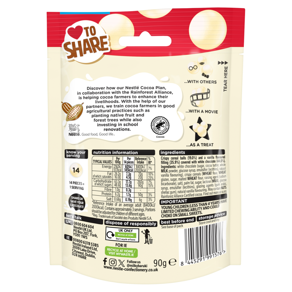Milkybar Crunchy Pops 90g