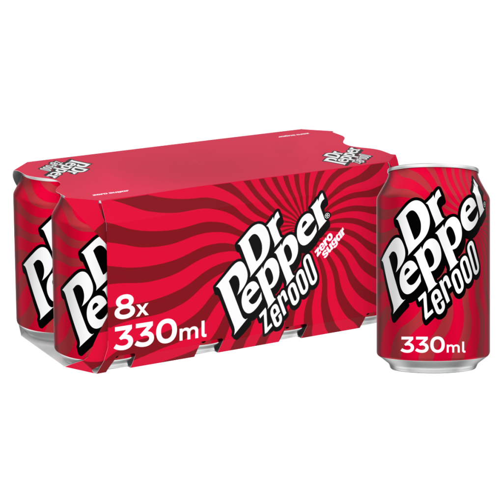 Dr Pepper Zero 8 x 330ml Cans