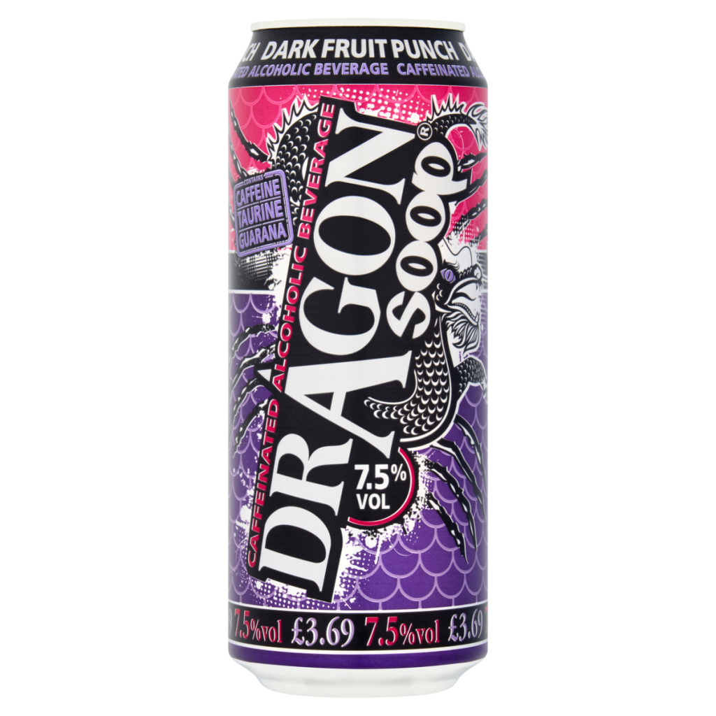 Dragon Soop Dark Fruit Punch Caffeinated Alcoholic Beverage 500ml