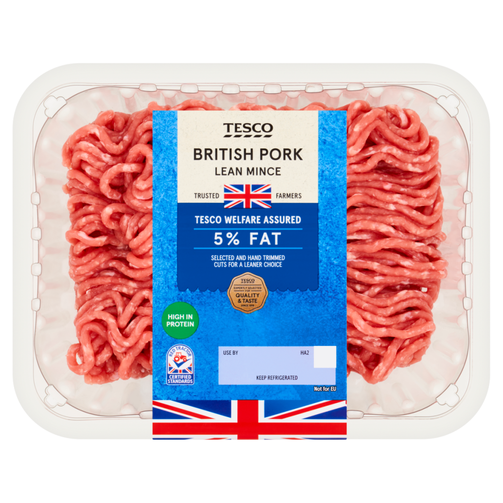 Tesco British Pork Lean Mince 500g