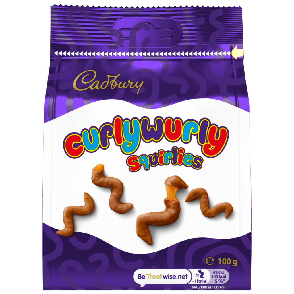 Cadbury Curly Wurly Squirlies Chocolate Bag 100g