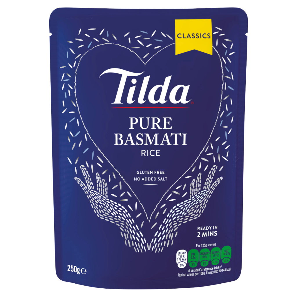 Tilda Pure Microwave Basmati Rice Classics 250g