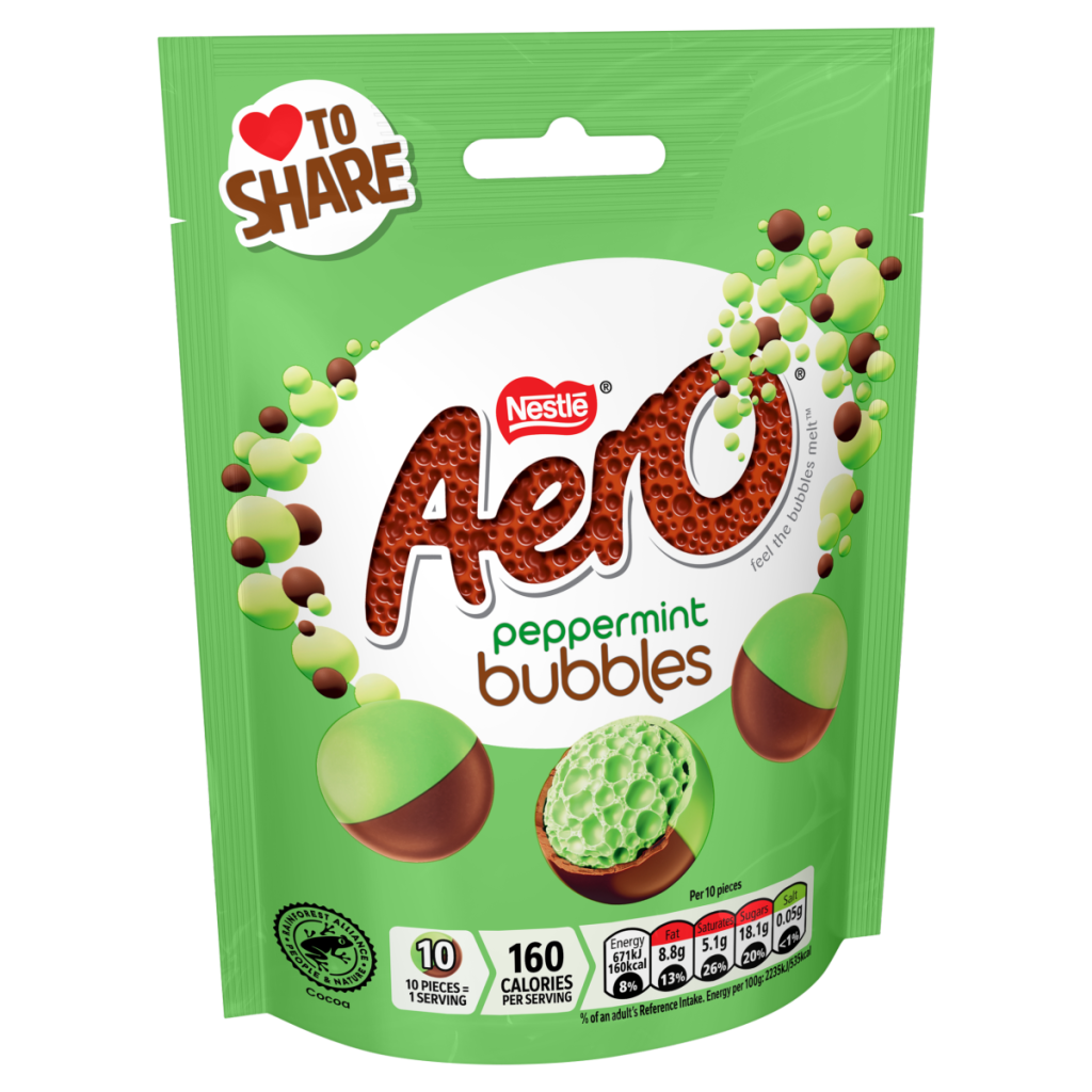 Aero Bubbles Peppermint Chocolate 92g
