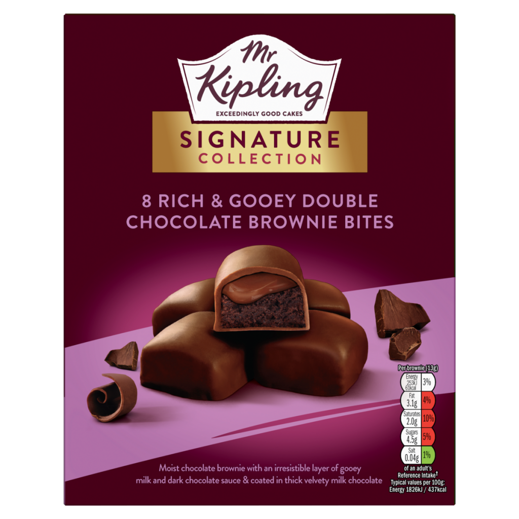 Mr Kipling Signature Collection 8 Rich & Gooey Double Chocolate Brownie Bites