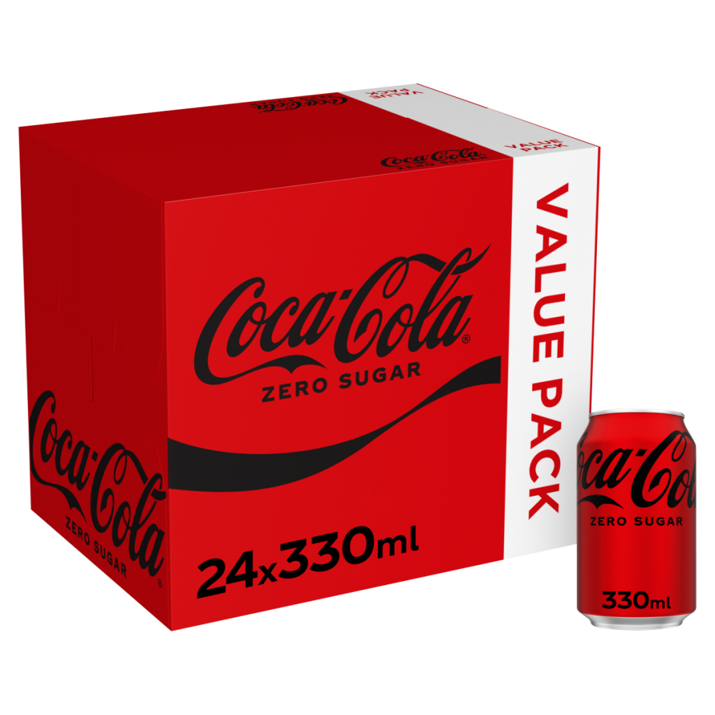Coca-Cola Zero Sugar 24 x 330ml Cans
