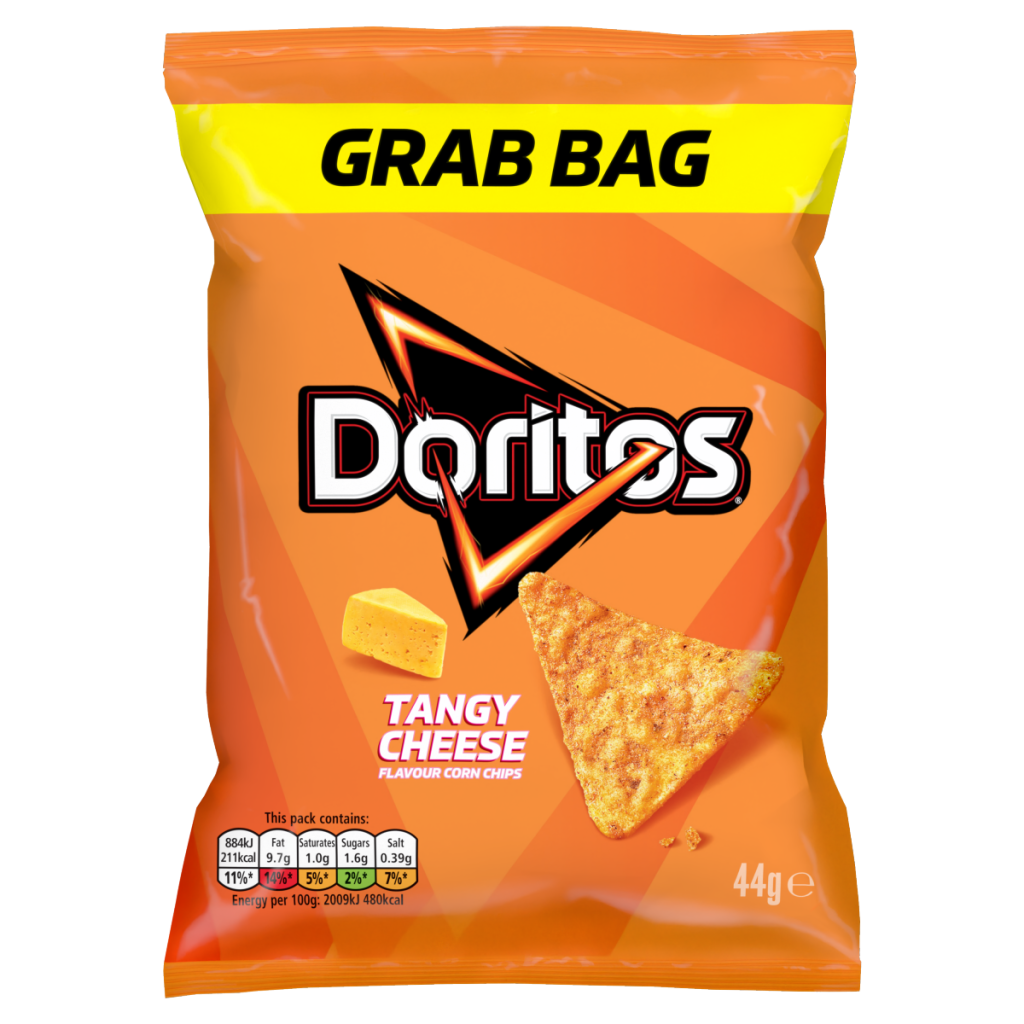 Doritos Tangy Cheese Crisps Grab Bag Tortilla Chips 44g