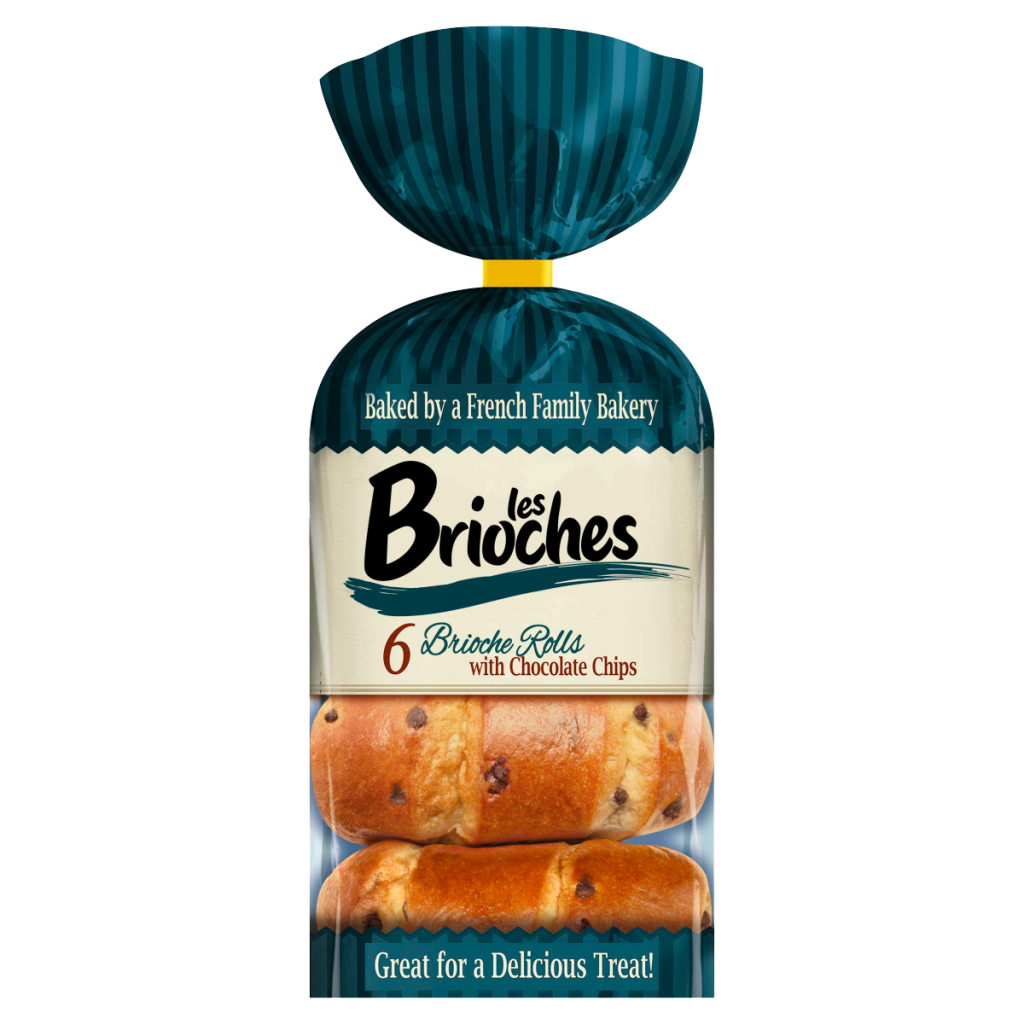 Les Brioches 6 Brioche Rolls with Chocolate Chips 210g