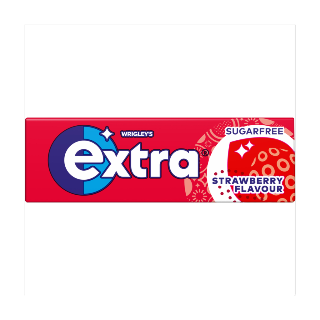 Extra Strawberry Sugar Free Chewing Gum x10 Pieces