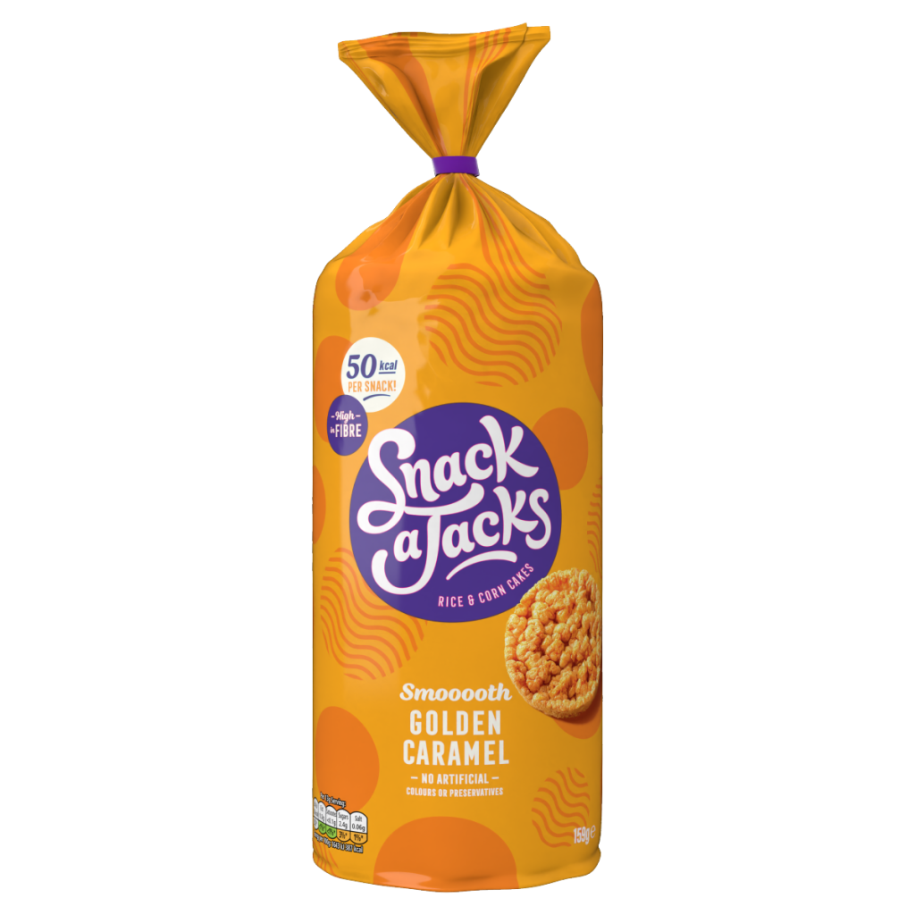 Snack a Jacks Jumbo Caramel Sharing Rice Cake Crisps 159g