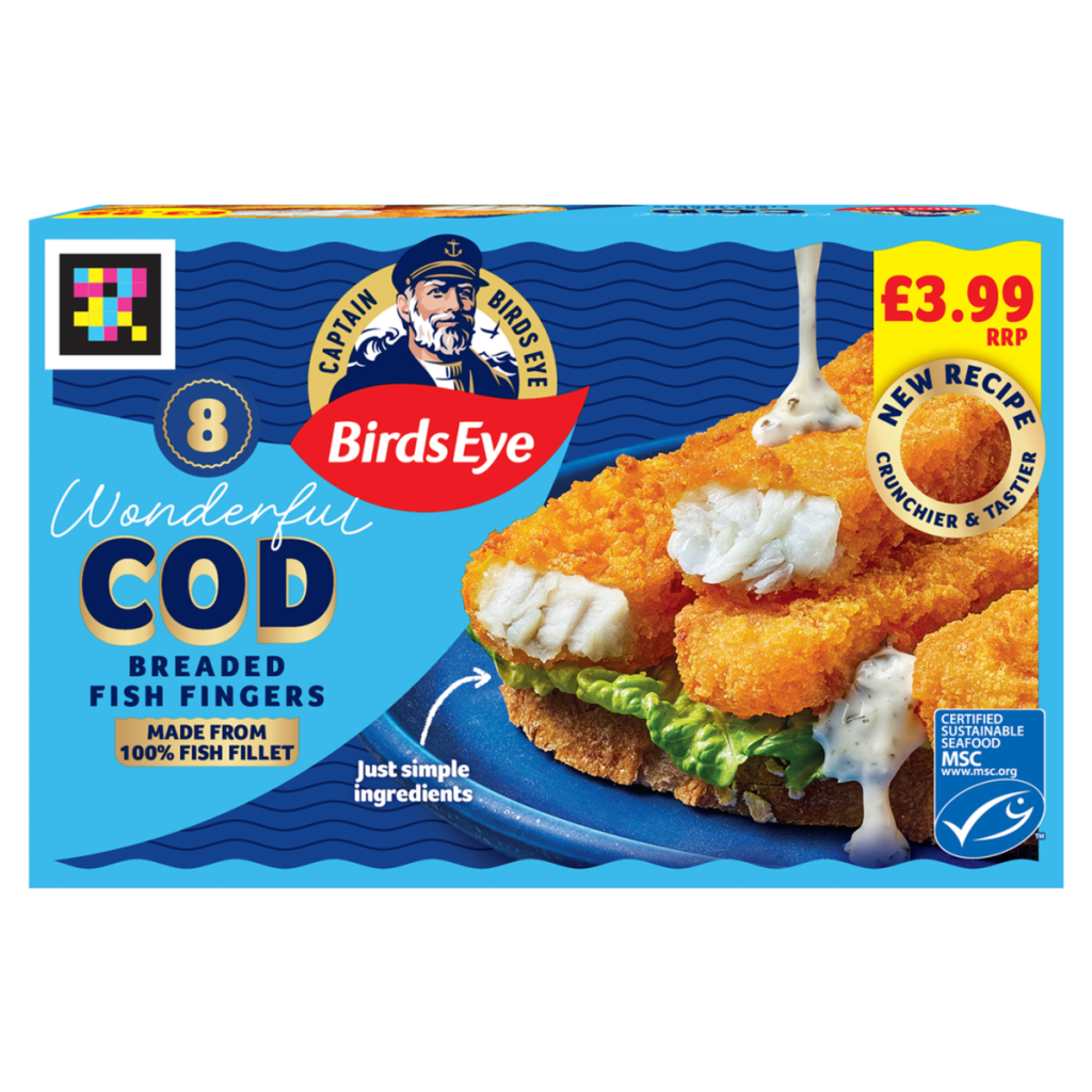 Birdseye 8 Wonderful Cod Breaded Fish Fingers 224g