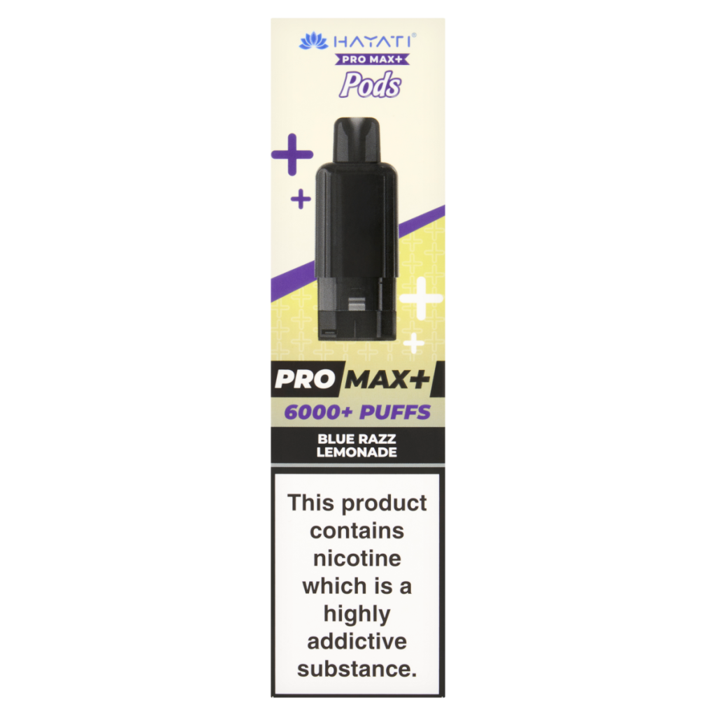 Hayati Pro Max+ 6000+ Puffs Blue Razz Lemonade Pods